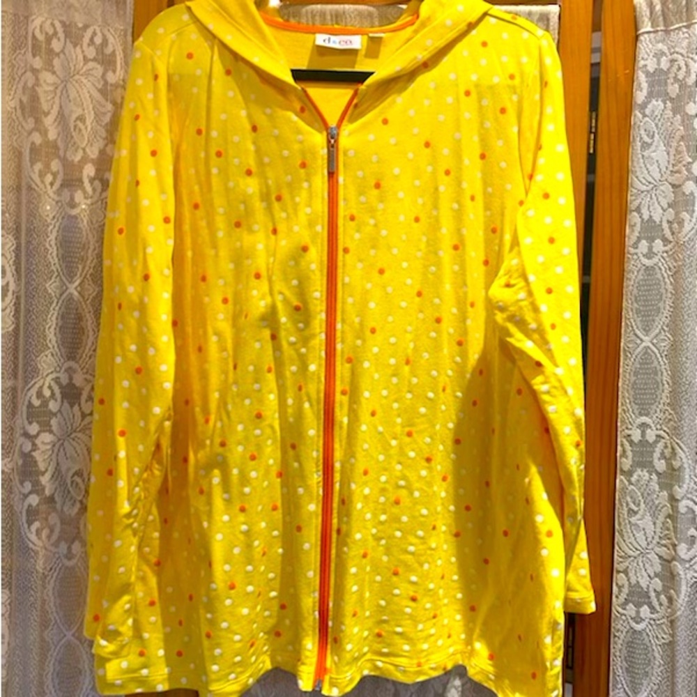 Active French Terry Dot Print Jacket